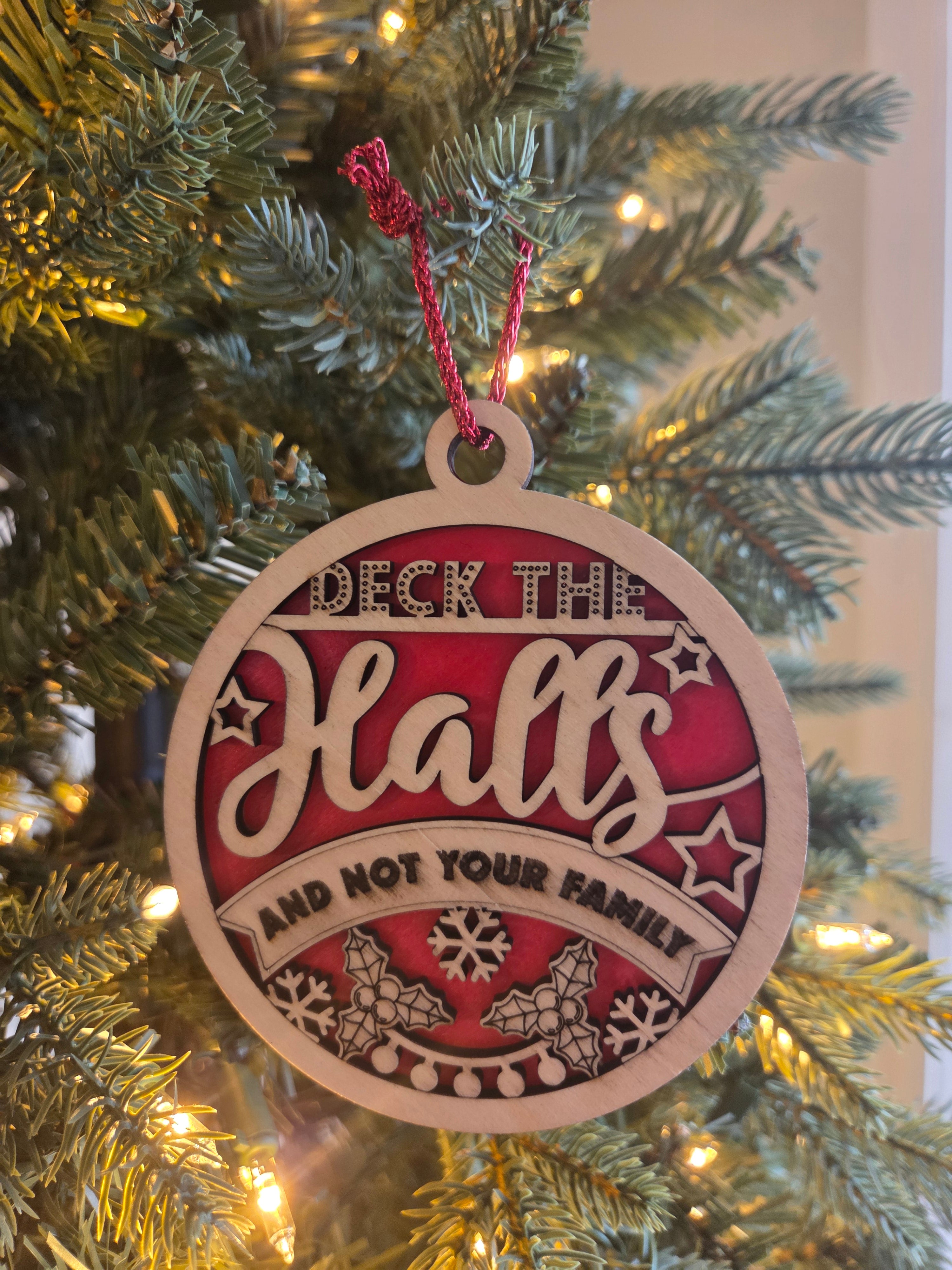 Deck the halls ornament