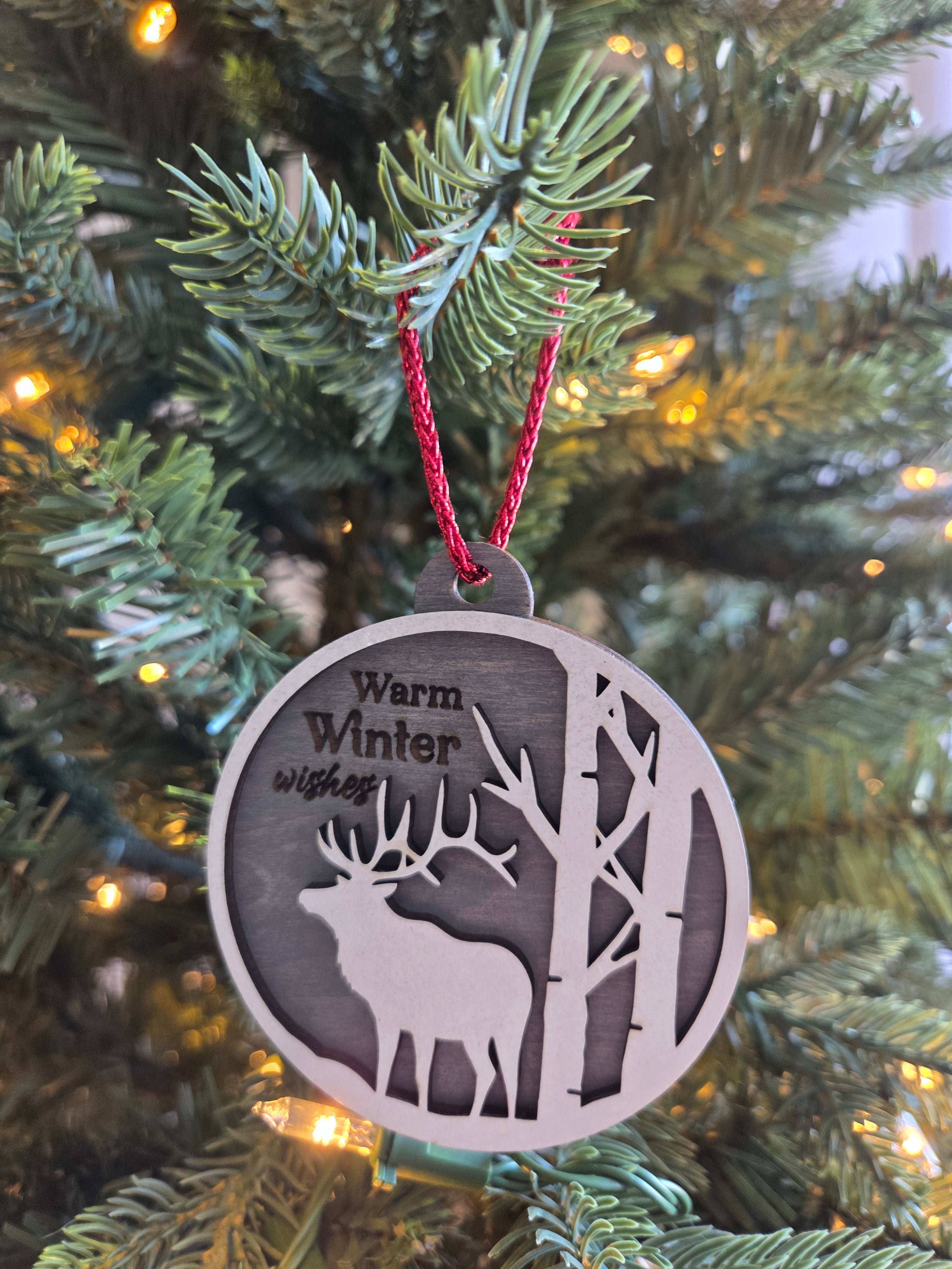Warm winter wishes elk