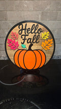 Hello fall sign