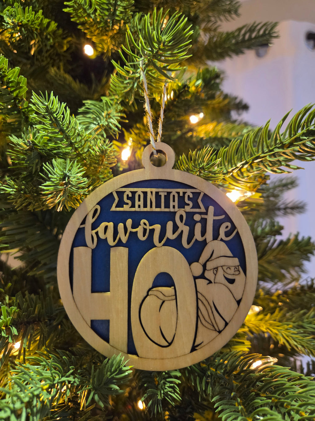 Santa's favorite ho ornament