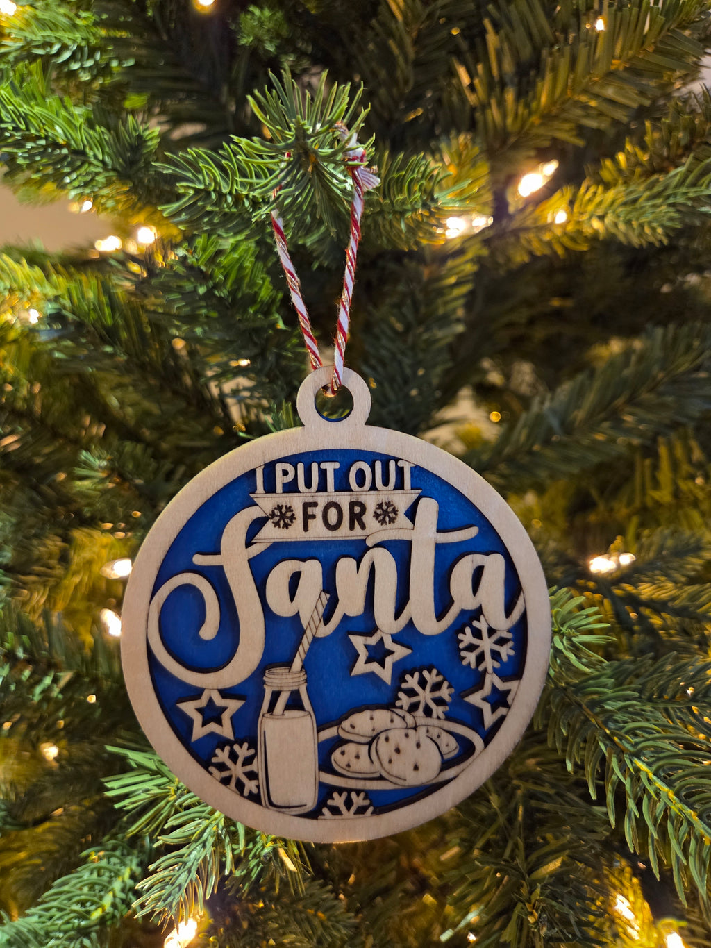 I put out for santa ornament