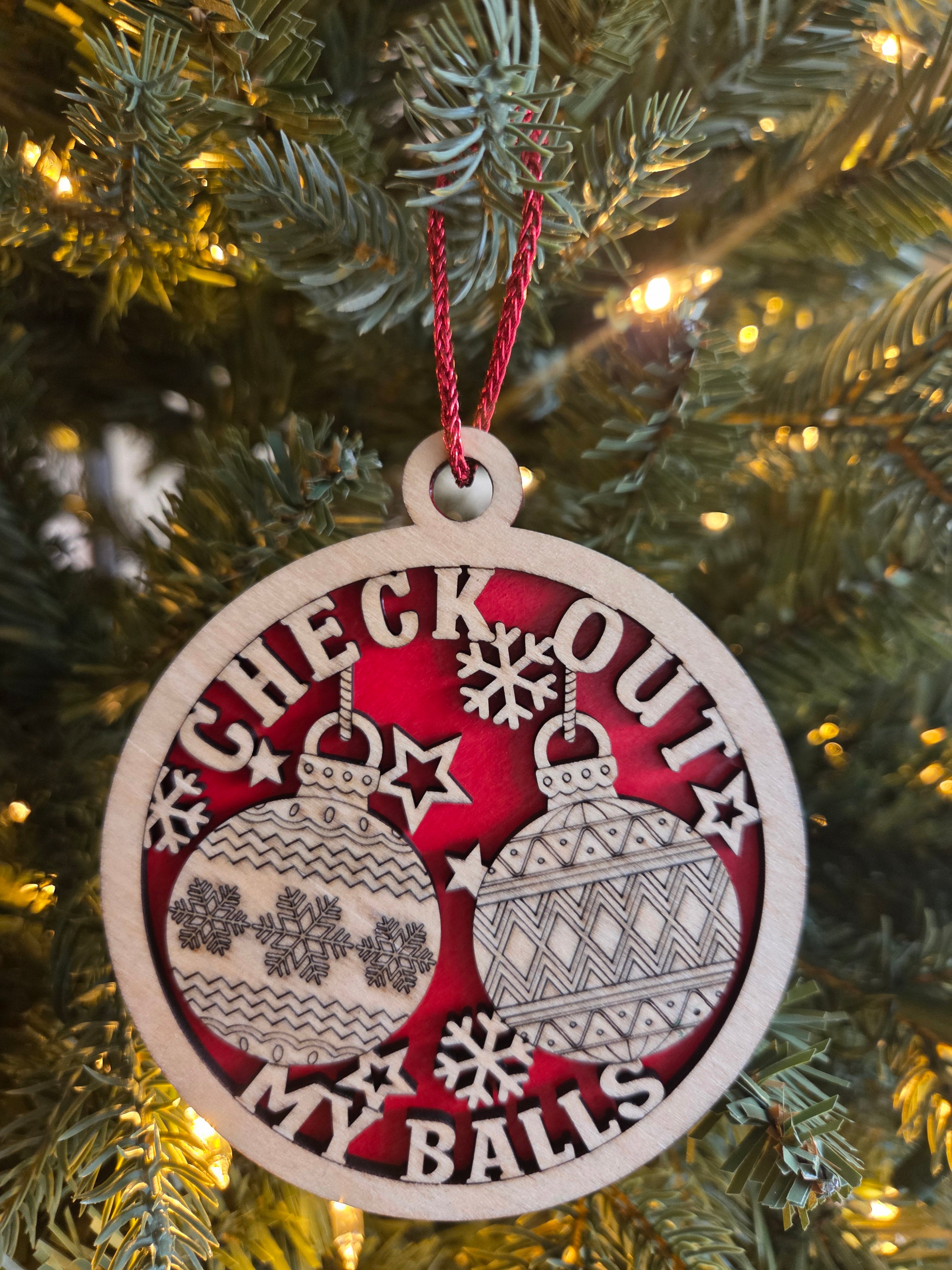 Check out my balls ornament