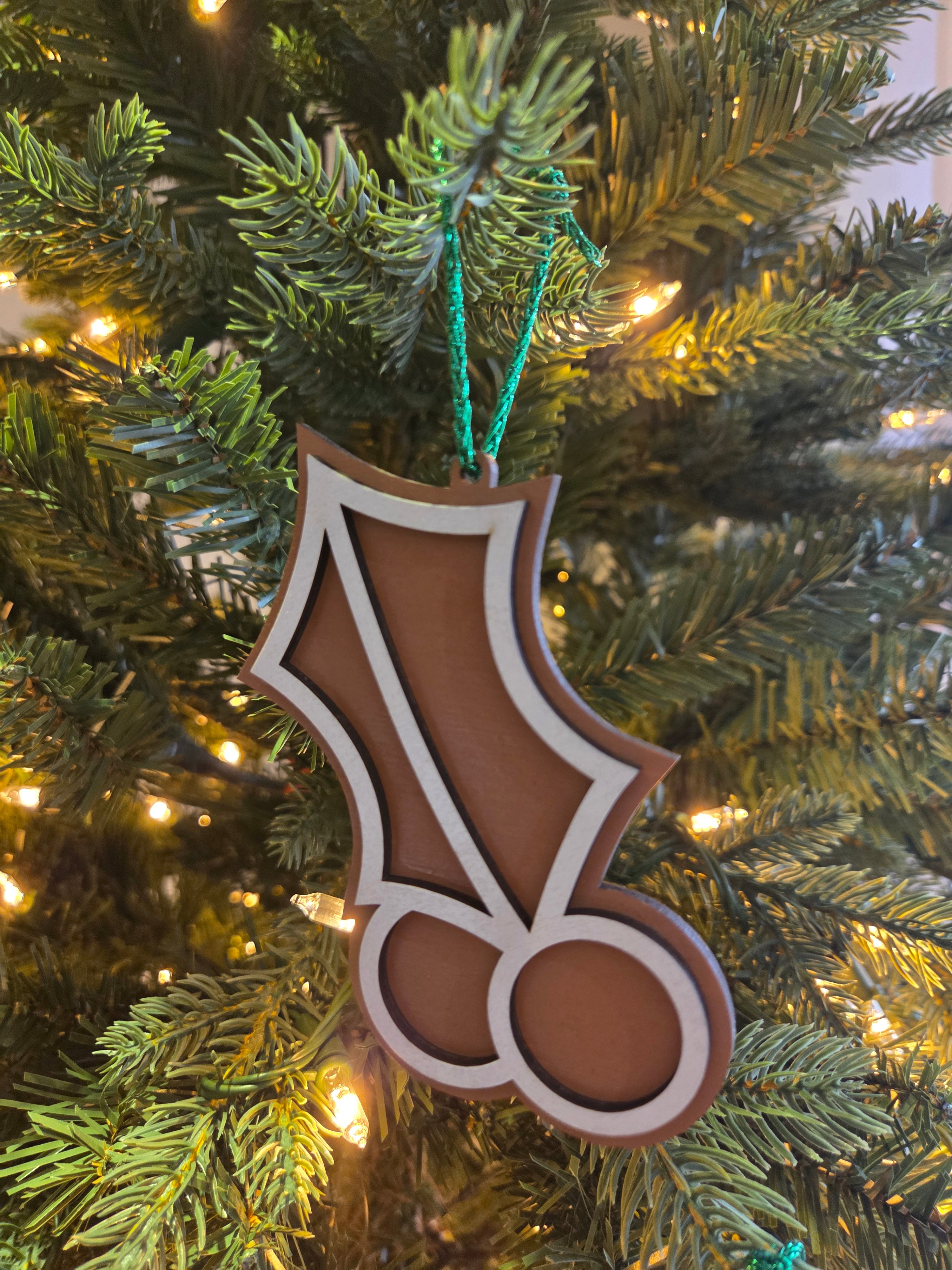 Gingerbread Holly Balls