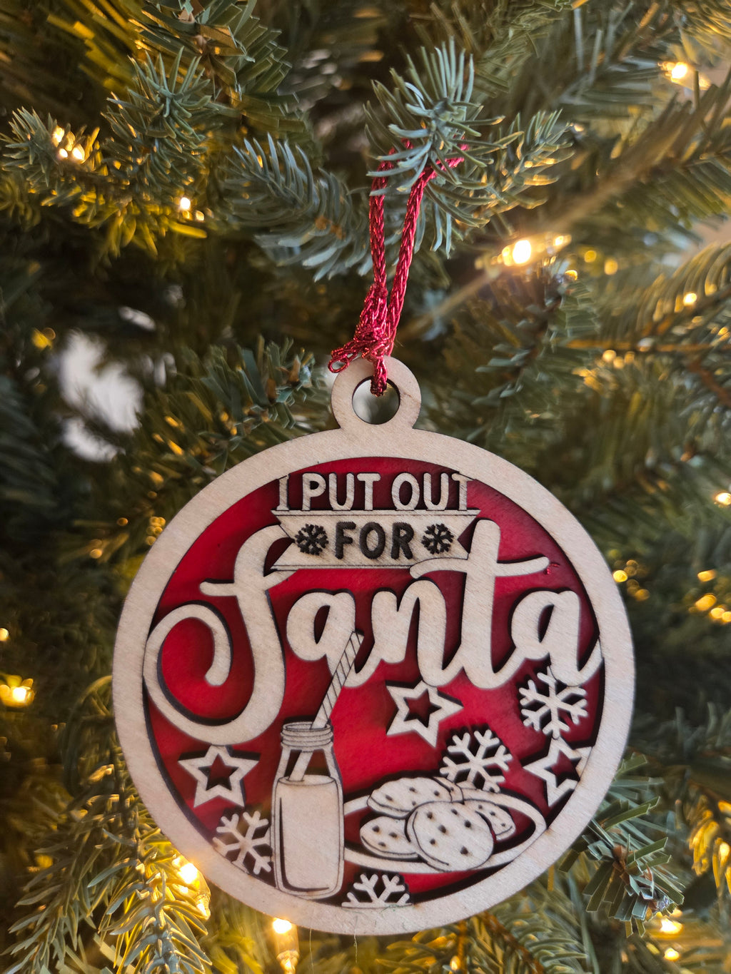 I put out for santa ornament