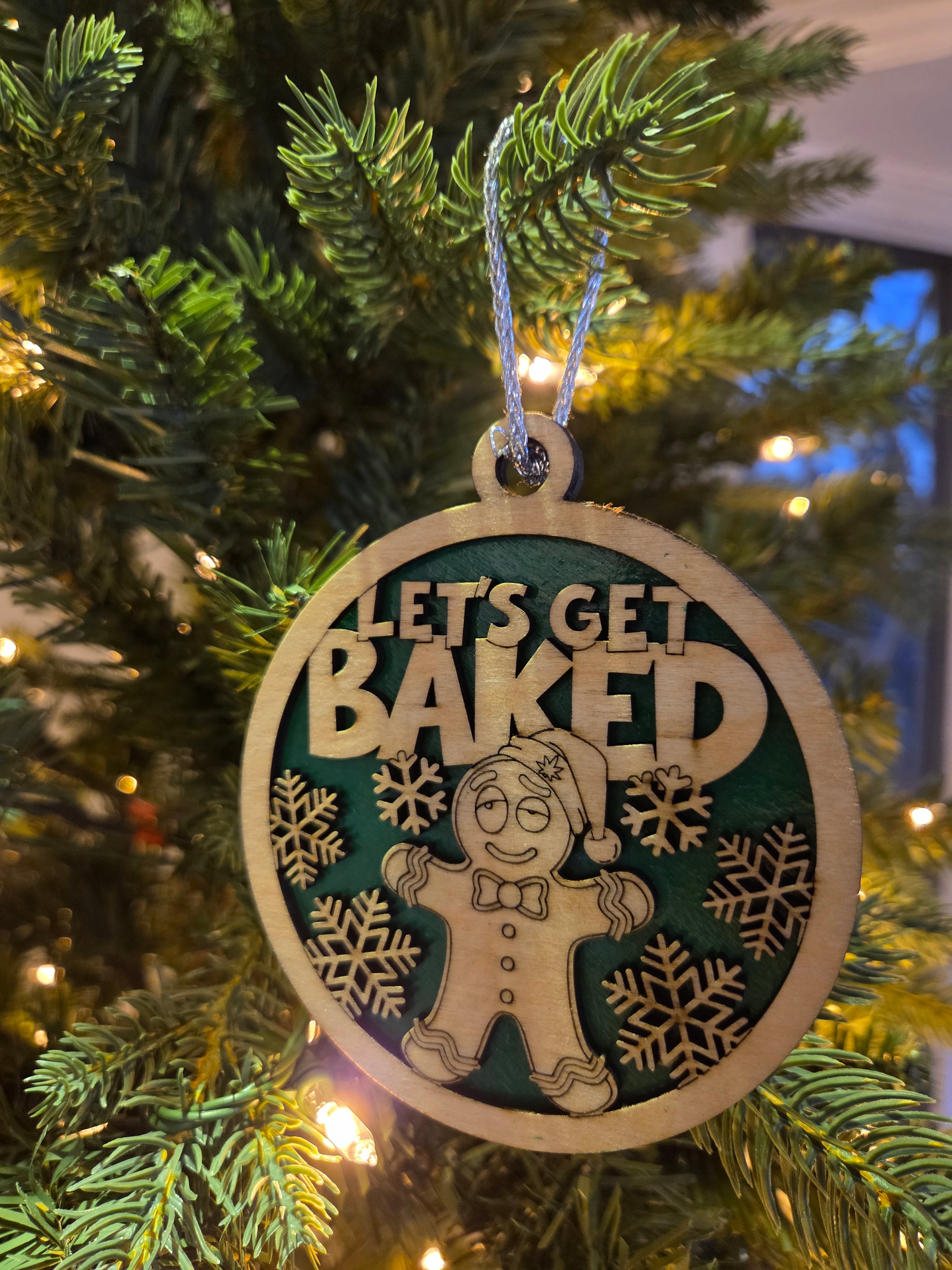 Let's get baked ornament