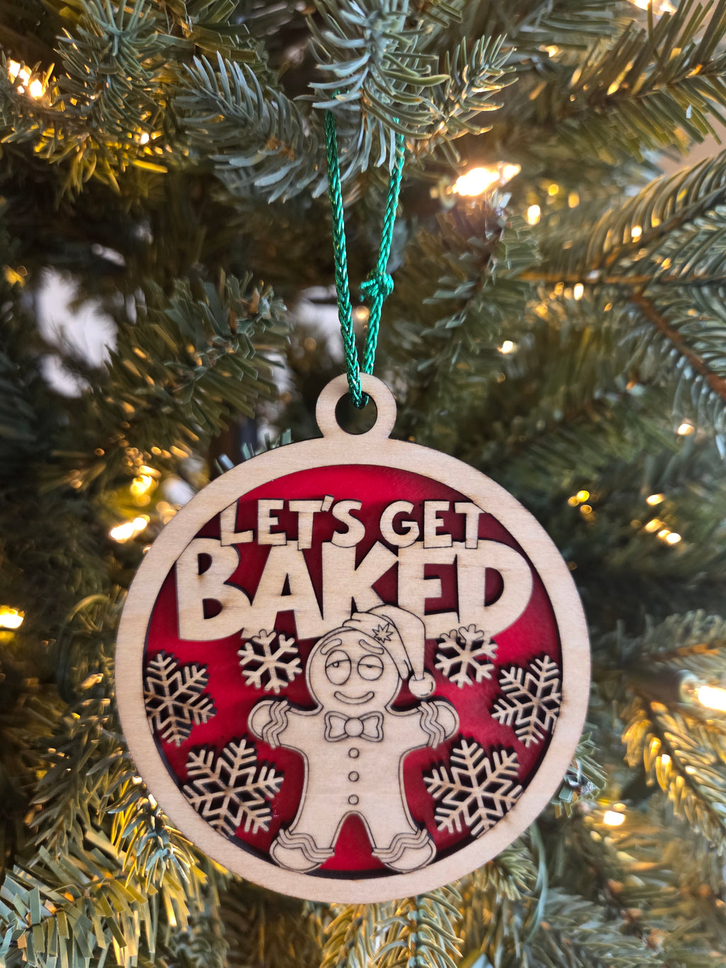 Let's get baked ornament